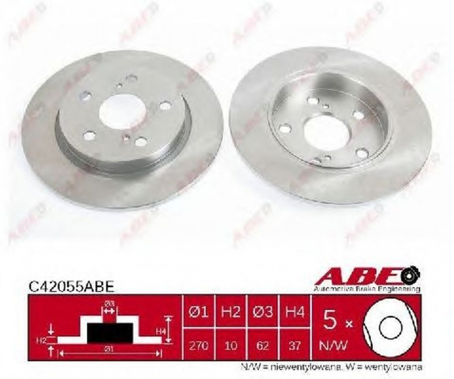 Disc frana VW PASSAT Variant 3C5 ABE C42055ABE