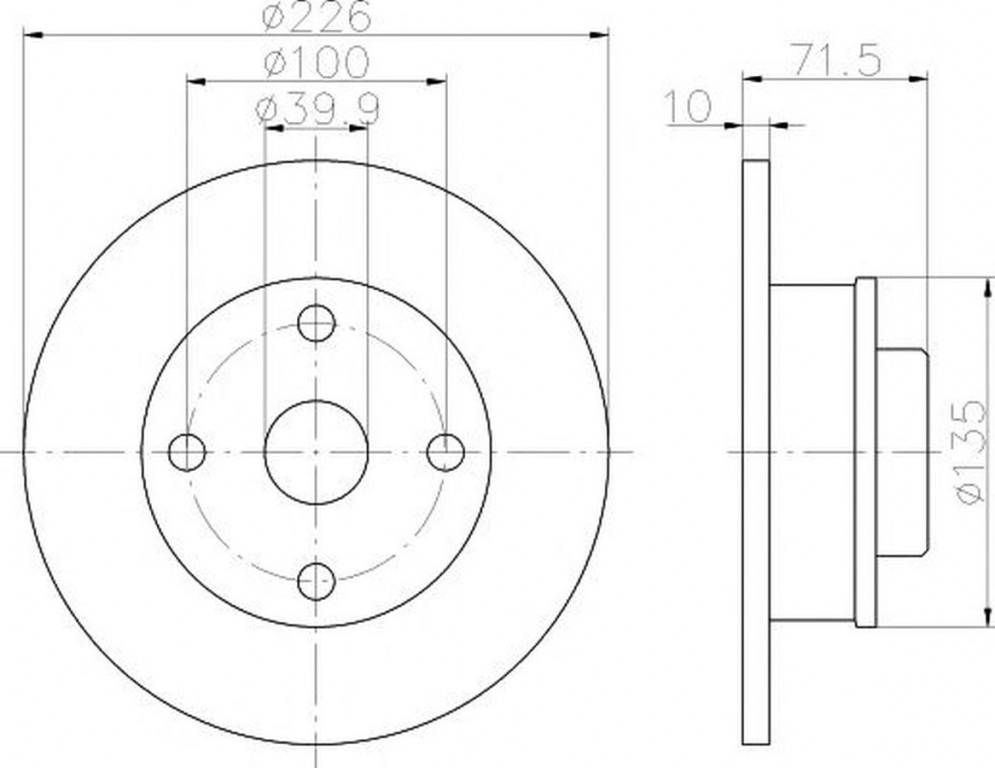 Disc frana VW POLO 6N1 TEXTAR 92041803