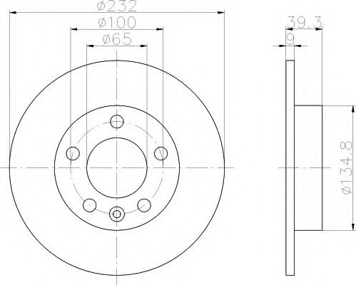 Disc frana VW POLO (9N_) (2001 - 2012) MTR 12108422