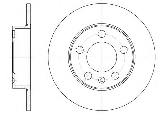 Disc frana VW POLO (9N) (2001 - 2012) REMSA 6547.00 piesa NOUA