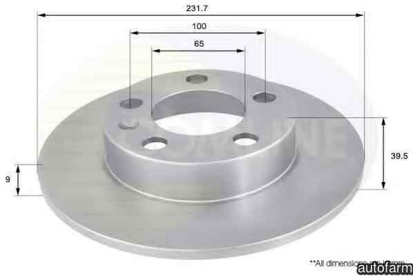 Disc frana VW POLO (9N_) COMLINE ADC1414