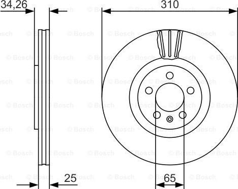 Disc frana VW POLO (9N4), Sedan, 09.2002 - 12.2010 BOSCH 0 986 479 642