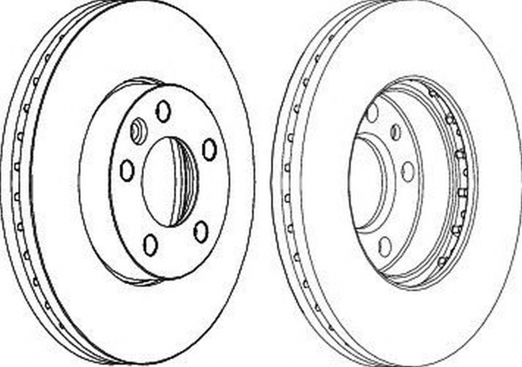 Disc frana VW TOUAREG 7LA 7L6 7L7 FERODO DDF1253