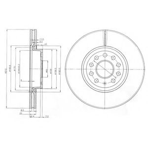 Disc frana VW TOURAN (1T3) (2010 - 2015) Dr!ve+ DP
