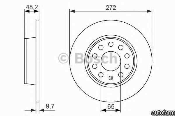 Disc frana VW TOURAN 1T3 BOSCH 0 986 479 C20