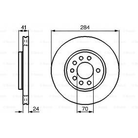 Discuri frana OPEL Vectra A Sedan (J89) (1998 2498 , 170 204 CP) LUCAS DF2681