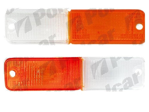 Dispersor lampa semnalizare fata cu pozitie Fso Polonez 01.1978-12.2002 Daewoo LUBLIN II 05.1997- BestAutoVest, Alb - Orange partea dreapta