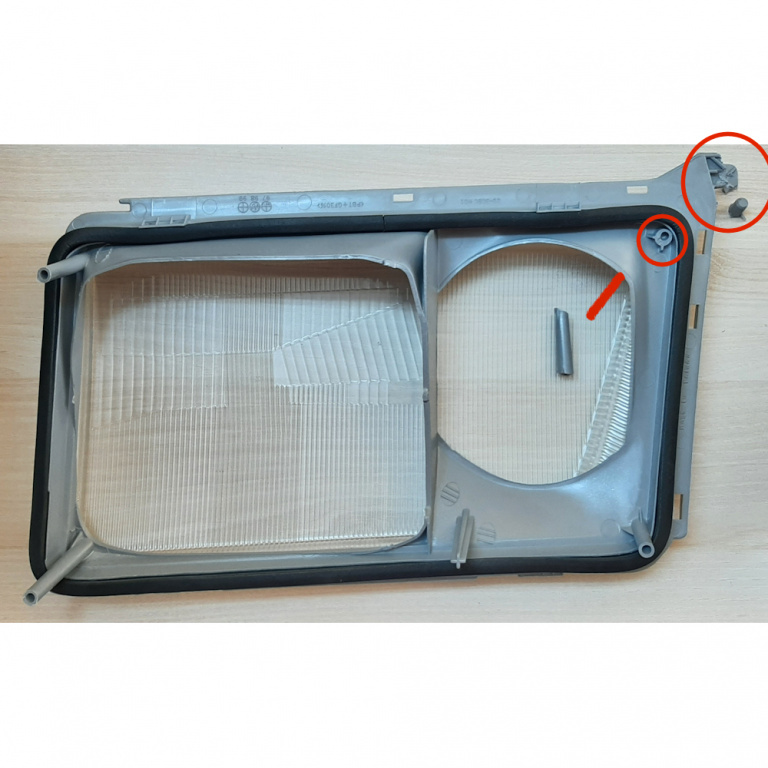 Dispersor sticla far Mercedes Clasa E W1