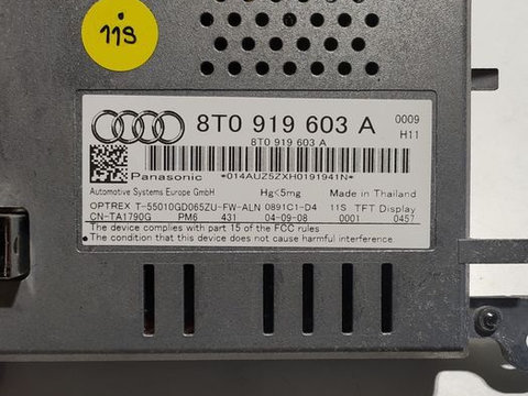Display Audi A4 B8