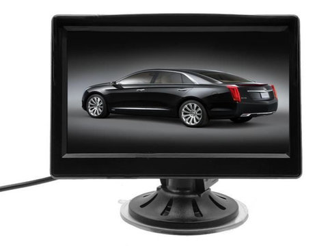 Display Auto LCD 4.3&quot; D701 Cu Ventuza Pentru Parbriz 919716