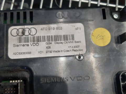 Display bord Audi A6 C6 cod 4f0919603