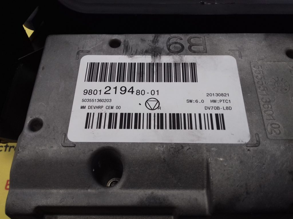 Display Bord Citroen Berlingo, Peugeot Partner, 9801219480, 503551360203