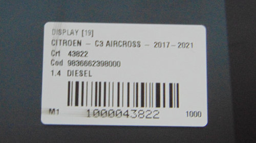 Display Citroen C-Crosser din 2019 98366