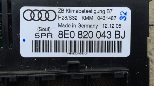 Display Climatronic pentru Audi A4 B7