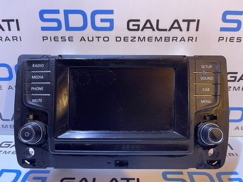 Display Ecran Tactil Touchscreen Radio CD Player Navigatie GPS Volkswagen Golf 7 2013 - 2017 Cod 5G0919605
