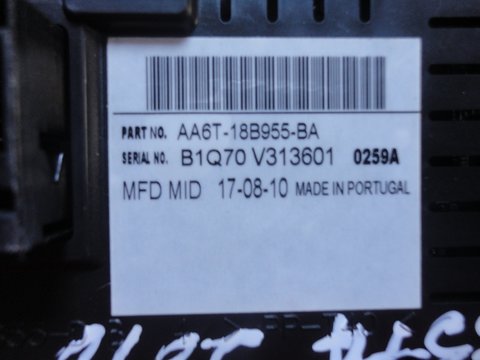 Display LCD ford fiesta 2010 cod: AA6T-18B955-BA 478