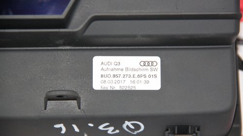 Display MMI Audi Q3 8U cod: 8U0857273E m