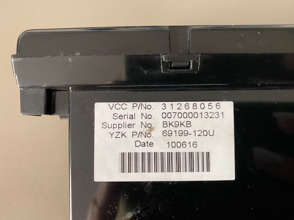 Display Volvo C70 2011 31268056