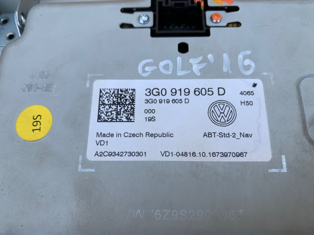 Display VW Golf 7 3G0919605D 3G0 919 605