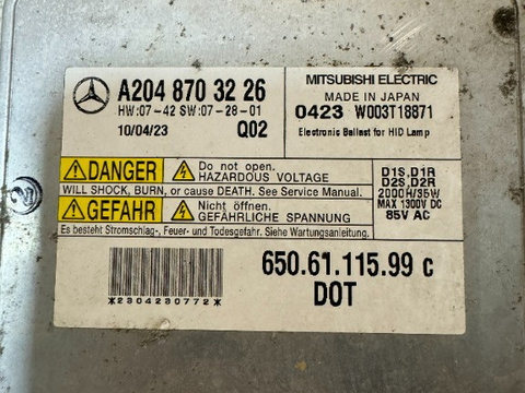 Droser xenon Mercedes C-Class W204 A2048703226/A204 870 32 26