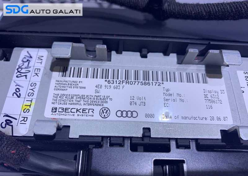Ecran Display Navigatie MMI Audi A8 D3 2