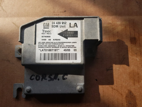 Ecu airbag opel corsa c 1,3 2006,cod piesa 24439952