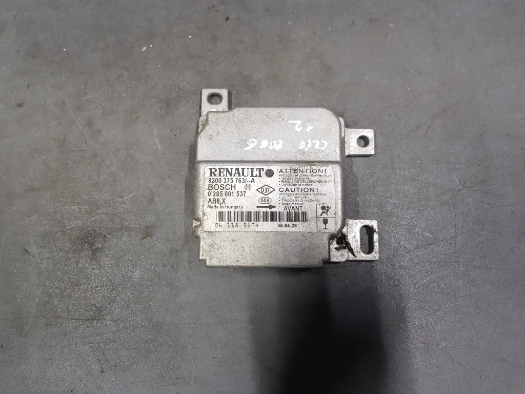 ECU airbag Renault Clio 2 8200 375 763 / 0 285 001 537