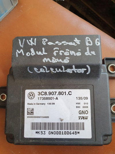 Ecu calculator frana mana vw passat b6