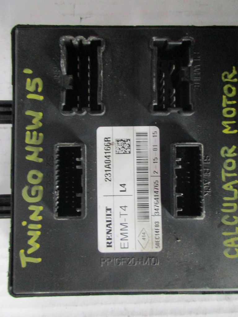 ECU , CALCULATOR INJECTIE , RENAULT TWINGO III , 0.9TCe - H4B , Cod - 231A04166R , 50EC14F03