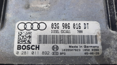 ECU Calculator motor 03G906016DT Audi A3