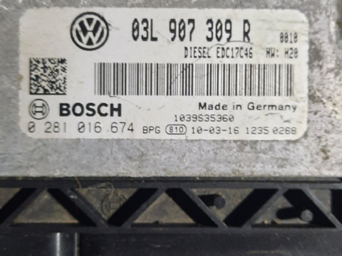 ECU Calculator motor 03L907309R 0281016674 VW Passat Touran Golf 6 Skoda Superb