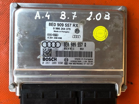 ECU calculator motor Audi A4 B7 2.0 B cod 8E0 909 557 R