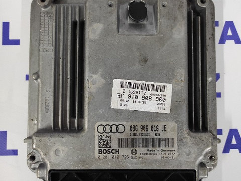 ECU calculator motor Audi A4 B7 2.0 tdi cod 03G906016JE 0281012726