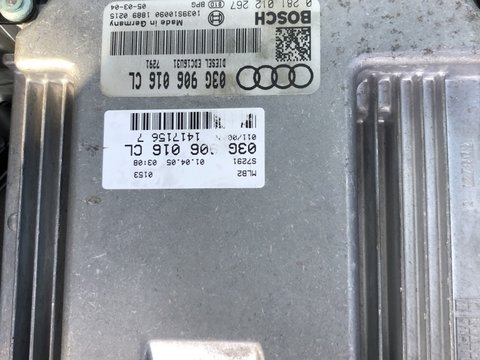 ECU Calculator motor Audi A4 B7 2006 03G906016CL 0281012267