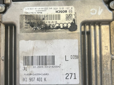 ECU Calculator motor Audi A4 B8 2.7TDI 8K1907401K 0281016456 EDC17CP14