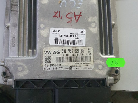 ECU Calculator motor Audi A5 2.0TDI AN 2015