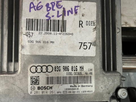 ECU Calculator motor Audi A6 2.0TDI 03G906016MH 0281014261 EDC16U31