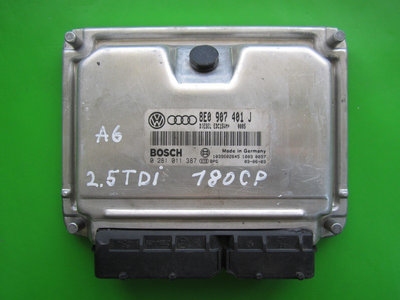 ECU Calculator motor Audi A6 2.5 tdi 8E0907401J 02