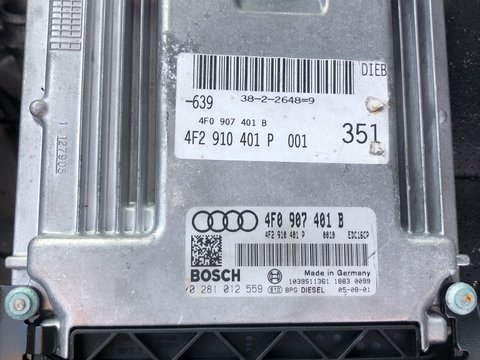 ECU Calculator motor Audi A6 2.7TDI COD 4F0 907 401 A 4F2 910 481 0 281 012 115 COD MOTOR BPP