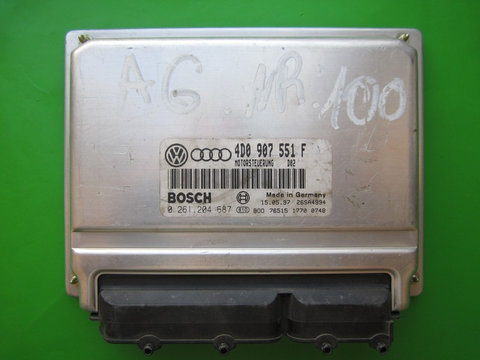 ECU Calculator motor Audi A6 2.8 4D0907551F 0261204687 M3.8.2 ASX