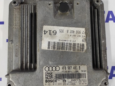 ECU calculator motor Audi A6 C6 3.0 TDI, cod 4F0907401B, 0281012269