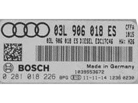 ECU Calculator motor Audi Q3 2.0TDI 03L906018ES 0281018226 EDC17C46 CFFA{