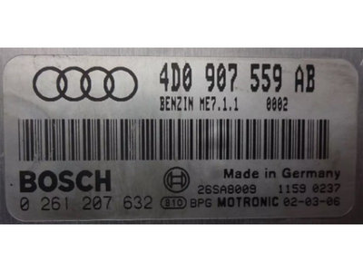 ECU Calculator motor Audi S6 4.2 4D0907559AB 02612