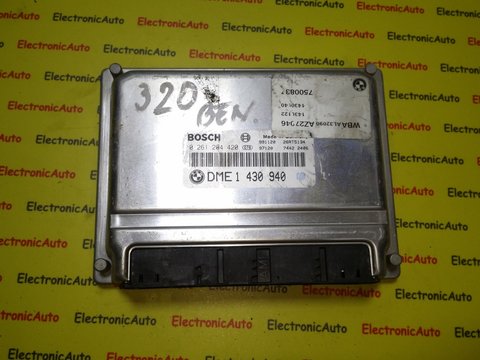 ECU Calculator motor Bmw 318, 0261204420, DME1430940,