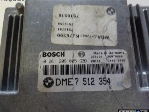 ECU Calculator motor Bmw 318i 2.0, 0261209005, DME7512354,