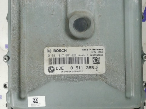 ECU Calculator motor Bmw 530D F10 cod DDE8511385 0281017081