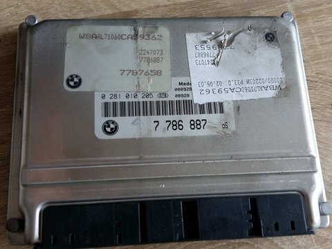 Ecu calculator motor bmw e46 320d 7786887 0281010205 74420265