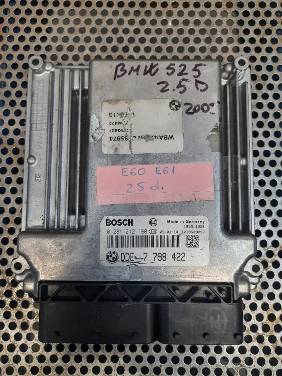 ECU / Calculator Motor BMW E60 2.5D 2005 0281012190 / 7798422