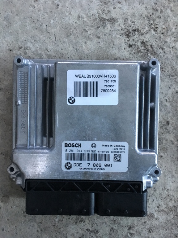 ECU Calculator motor BMW E81 E87 E90 E91 0281014239 0 281 014 239 7809001 7 809 001