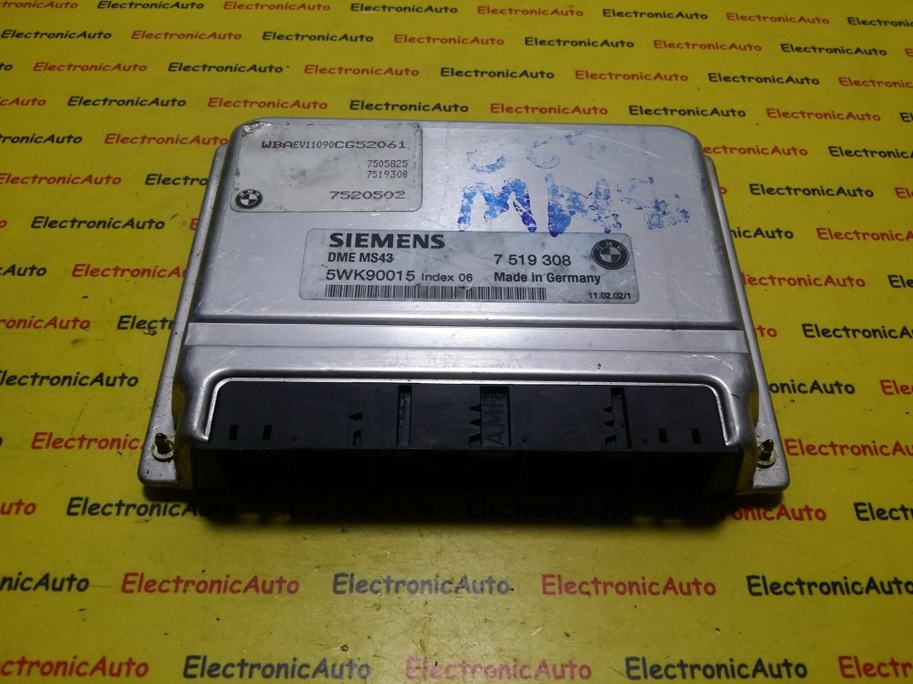 ECU Calculator motor Bmw X5 3.0i 5WK90015, 7519308